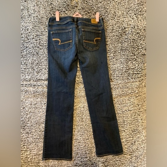 American Eagle Slim Boot Jeans Size   Dark wash 4 - Picture 3 of 8